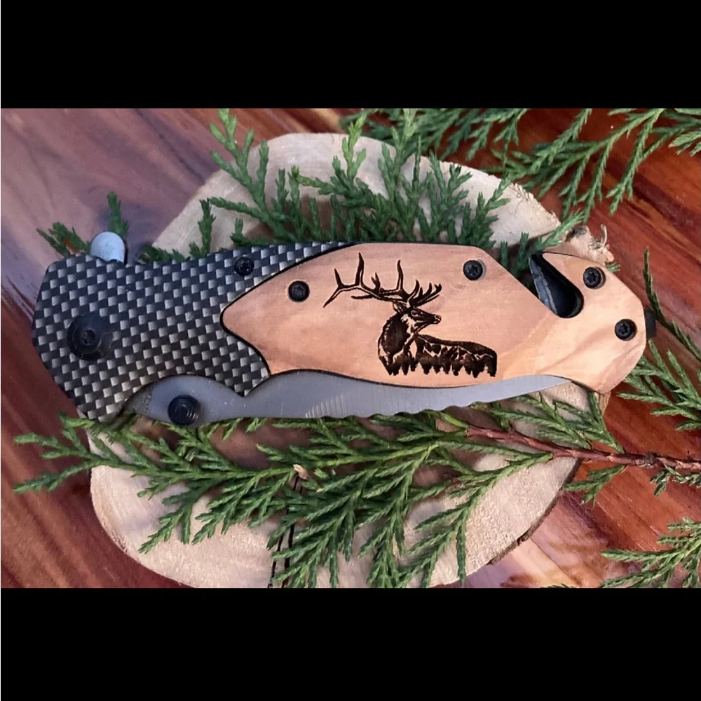 NWT Quail Tail Laser Elk Majestic Gift Set With Box